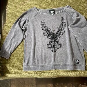 Harley-Davidson Museum Gray Light Weight Swearshirt